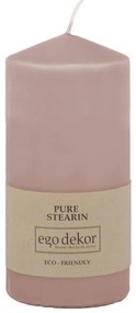 Púdrovoružová sviečka Eco candles by Ego dekor Top, doba horenia 30 h