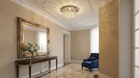 Toolight - Krištáľové závesné svietidlo G9 3x40W APP1039-C, chrómová, OSW-06822