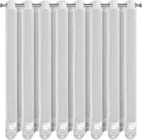 ZÁCLONA NA KRÚŽKOCH LETI 350X160 CM KVETY