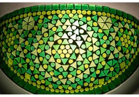 Morroco wall lampa s vypínačom Moon mozaika GREEN 30*17