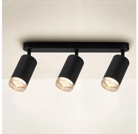 Brilagi - Kúpeľňové bodové svietidlo SELE 3xGU10/30W/230V IP44 čierna WO-T4-B-OEM