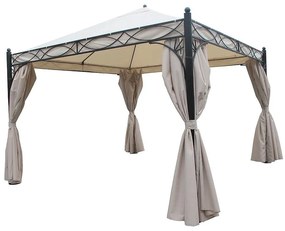 Záhradný pavilón hliníkový 3x3x3,05 m béžová