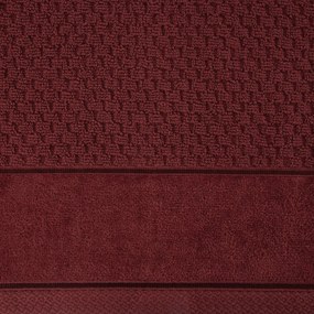 BAVLNENÝ UTERÁK FRIDA 70X140 CM BORDOVÁ