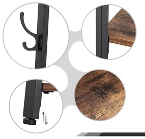 Vešiakový stojan s policami LCR80X