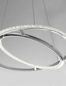 LED luster Livorno 45 Chrome
