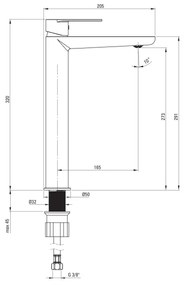 Deante BGA_020K - Umývadlová batéria ALPINIA lesklý chróm