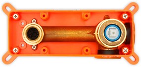 Rea Lungo, podomietková umývadlová batéria, iBox, ružové-zlato, REA-B8548