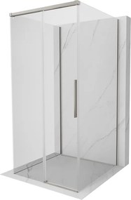 Mexen Rox-3S, 3-stenný sprchový kút 110 x 110 cm, 8mm číre sklo, oceľový profil, 8C2-110-110-97-00-3S