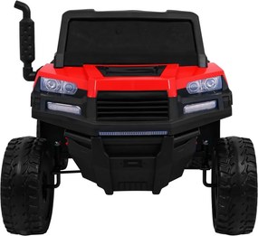 Ramiz Detské nákladné auto Farmer Truck pre 2 deti červené + pohon 4x4 + diaľkové ovládanie + sklápač + LED audio