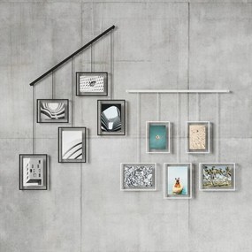 Biele kovové rámčeky na stenu v súprave 5 ks 79x43 cm Exhibit – Umbra