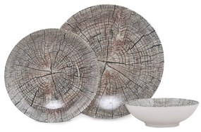 18-dielna súprava porcelánového riadu Güral Porselen Wood