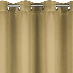 Béžový zatemňujúci záves na kruhy Dĺžka: 250 cm