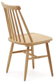 Jedálenské stoličky v súprave 2 ks z kaučukového dreva v prírodnej farbe – Kave Home