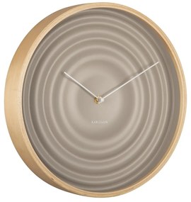 Béžové nástenné hodiny Karlsson Ribble, ø 31 cm