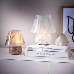 MISS MARBLE LED Lampa 21 cm - biela