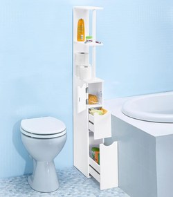 Viacúčelový regál úzky