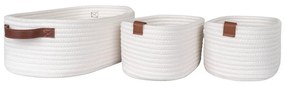 Látkové košíky do kúpeľne v súprave 3 ks 35x25x13 cm Jarana – House Nordic