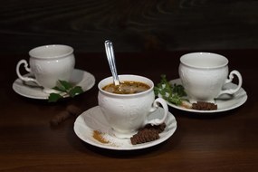 Thun obedová súprava  Bernadotte biela 26-dielná