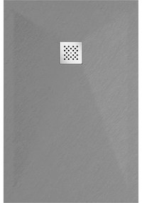 Mexen Stone+, obdĺžniková vanička z minerálneho kompozitu 140 x 90 cm, šedá-betónová, 44619014