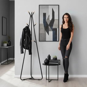 Předsíňový věšák ELIAN černý