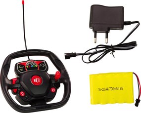 LEAN Toys Diaľkovo ovládané športové auto RC s otvárateľnými dverami, červené, mierka 1:12
