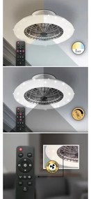 Rabalux - LED Stmievateľné stropné svietidlo s ventilátorom LED/30W/230V + DO