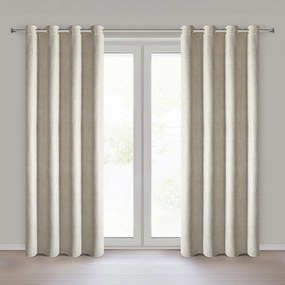 ZATEMŇOVACÍ ZÁVES NA KRÚŽKOCH BITSY 140X250 CM ŠAMPANSKÁ