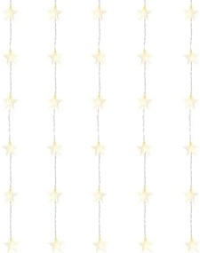 LED vianočný záves Hviezdy, 120x90 cm