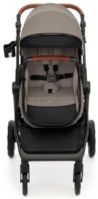 KINDERKRAFT - Kombinovaný kočík 3v1 ESME Sand beige + autosedačka MINK PRO