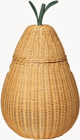 Ručne vyrobený detský ratanový úložný košík Pear