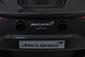 Ramiz McLaren Artur batéria pre deti čierna + pohon 4x4 + diaľkové ovládanie + pomalý štart + EVA + LED Audio