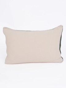 Mušelínová obliečka na vankúš 40 x 60 cm - Alexia Duo olivová/prírodná
