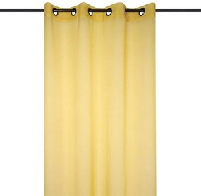 Farebná záclona MONNA žltá 135 x 260 cm sada 2 ks