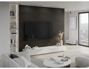 Mexen Lam-F, akustické stenové lamely 275 × 30 cm, plstený podklad 8 mm, technická dyha, orech striebristý, S105-275307-3015-009