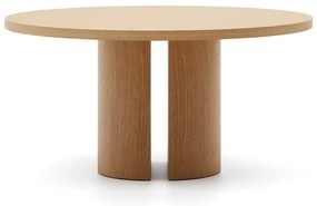 Okrúhly jedálenský stôl v dekore duba ø 150 cm Nealy – Kave Home