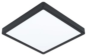 EGLO LED stropné svietidlo FUEVA 5, 20W, denné biele svetlo, 28,5x28,5cm, štvorcové, čierne