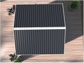 Záhradný domček plocha 213 x 127 cm (šedá)