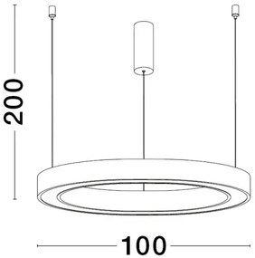 LED luster Sting 100 zlatá
