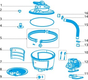 Marimex | Veko filtr. nádoby Prostar - komplet | 10604158