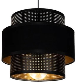 Luster na lanku NESS 2xE27/60W/230V pr. 30 cm čierna