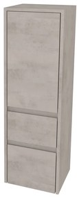 Mereo, Mereo Opto kúpeľňová skrinka vysoká 125 cm, pravé otváranie, Multidecor, Chromix strieborný, MER-CN995PACST