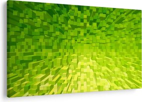 Obraz žltozelených kostičiek (90x60 cm)