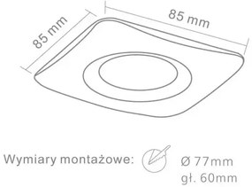 Moderné podhľadové svietidlo Bello biela