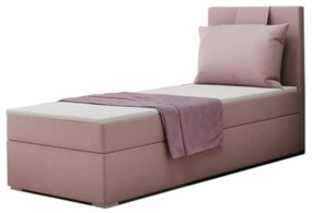 Čalúnená posteľ boxspring MIRANDA + vrchný matrac - soro 61 / pravá / 80x200