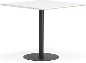 Bartový stôl METRIC, rozširujúci diel, 1000x1000x900 mm, čierna/biela