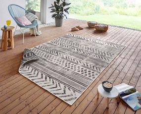 Obojstranný koberec Hanse Home Twin Supreme Biri čierny / krémový