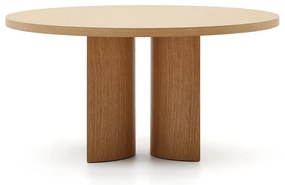 Okrúhly jedálenský stôl v dekore duba ø 150 cm Nealy – Kave Home