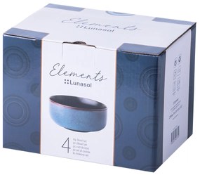 Set keramických misiek 4 ks – Elements Night - 492511
