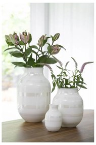 Biela kameninová váza Kähler Design Omaggio, výška 12,5 cm