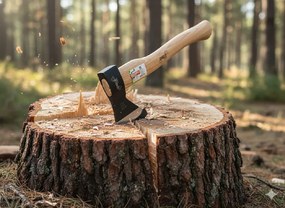 Garden Line Tesárska sekera 600 g s drevenou rukoväťou 36 cm